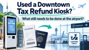Used a Downtown Tax Refund Kiosk in Korea? What You Still Need to Do at the Airport