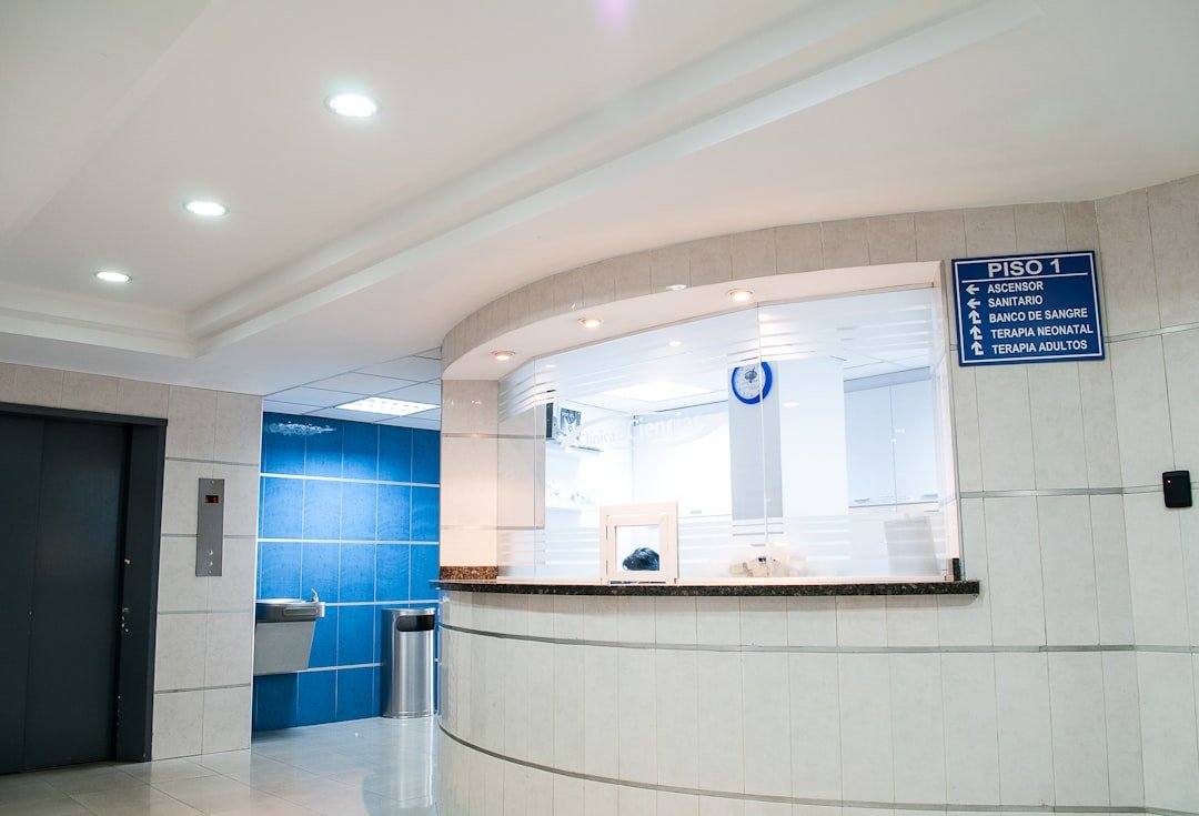 Hospital reception in Korea before a foreign patient visit