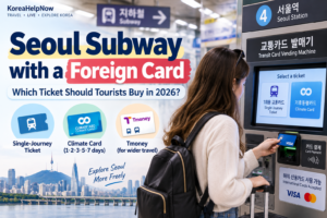 Seoul Subway Foreign Card Guide: Which Ticket Should Tourists Buy in 2026?