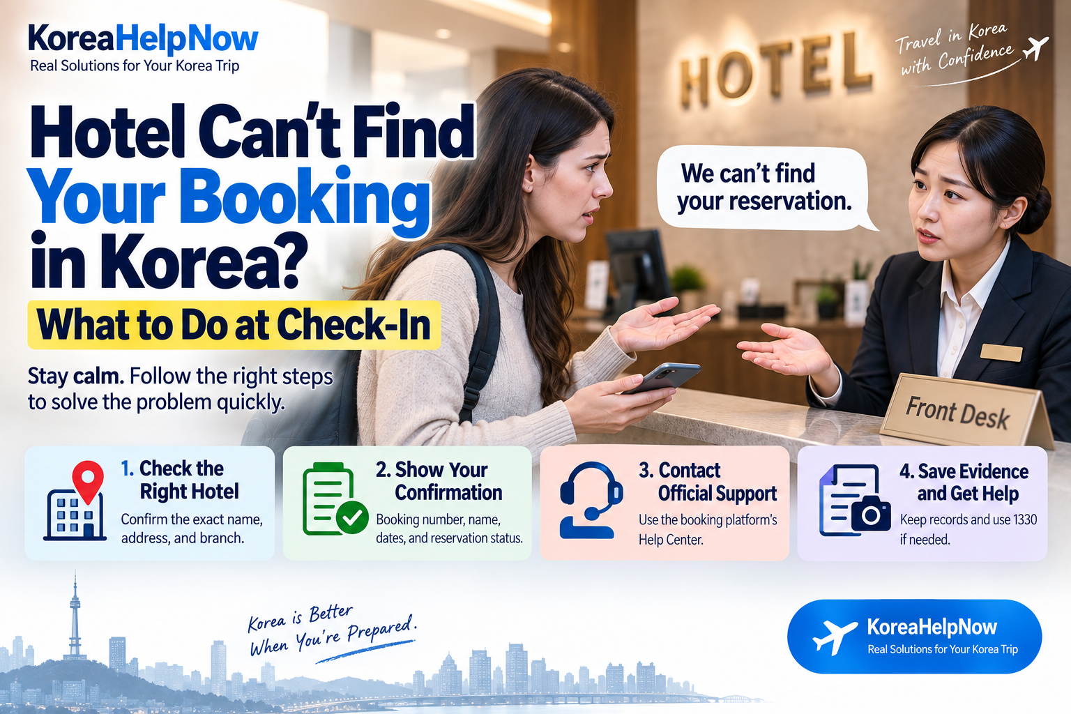 Hotel can’t find your booking?